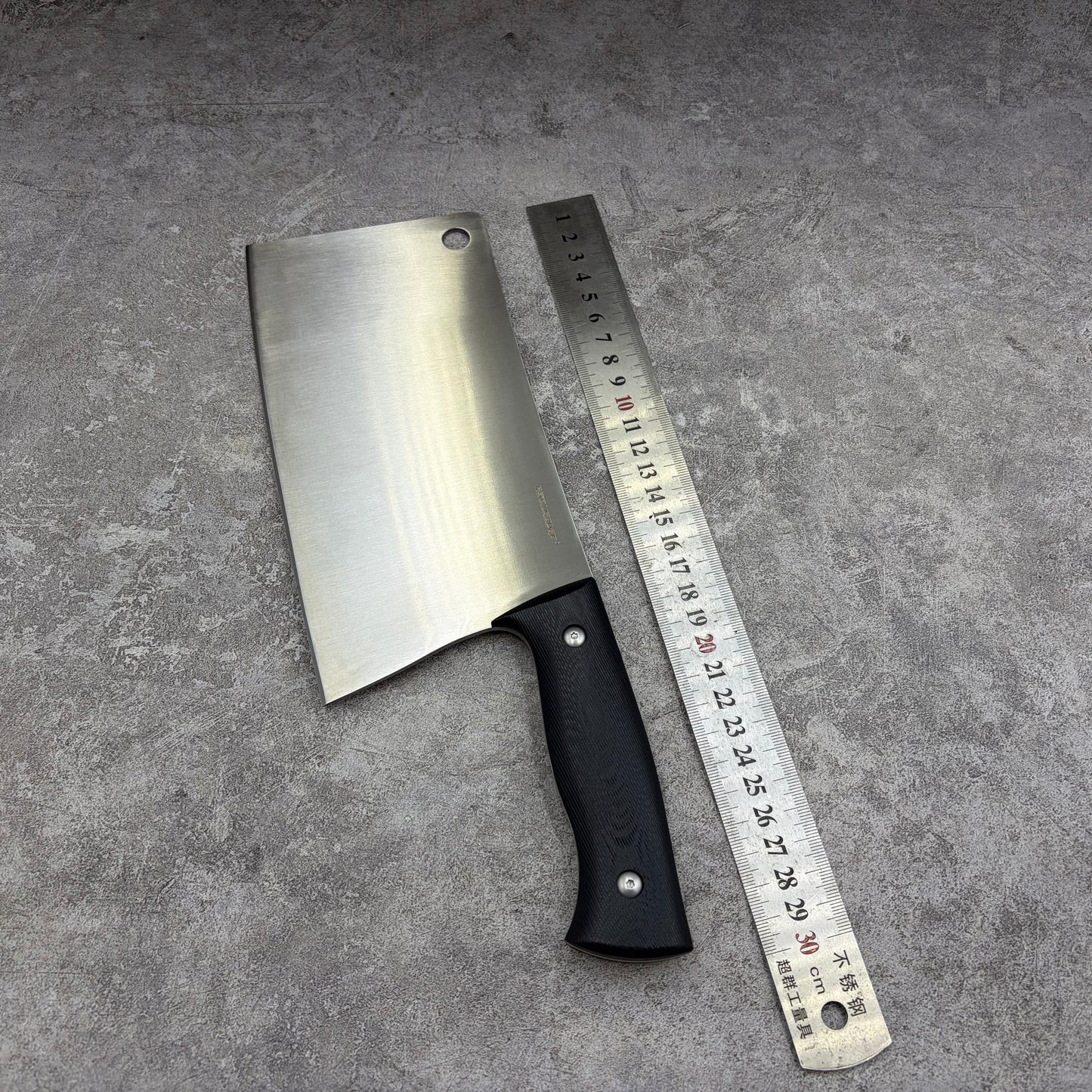 Reclusedge 14C28N Steel G10 Handle Cleaver Kitchen Knife
