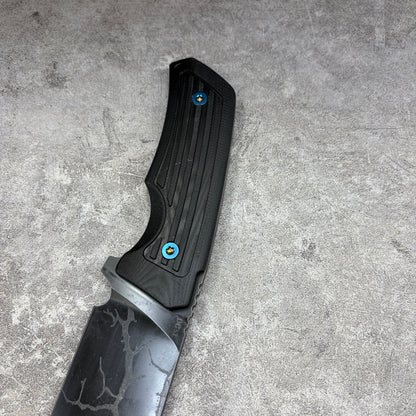 MieBa DC53 Steel Lightening Coated Fixed Blade Hunting Knife Outdoor