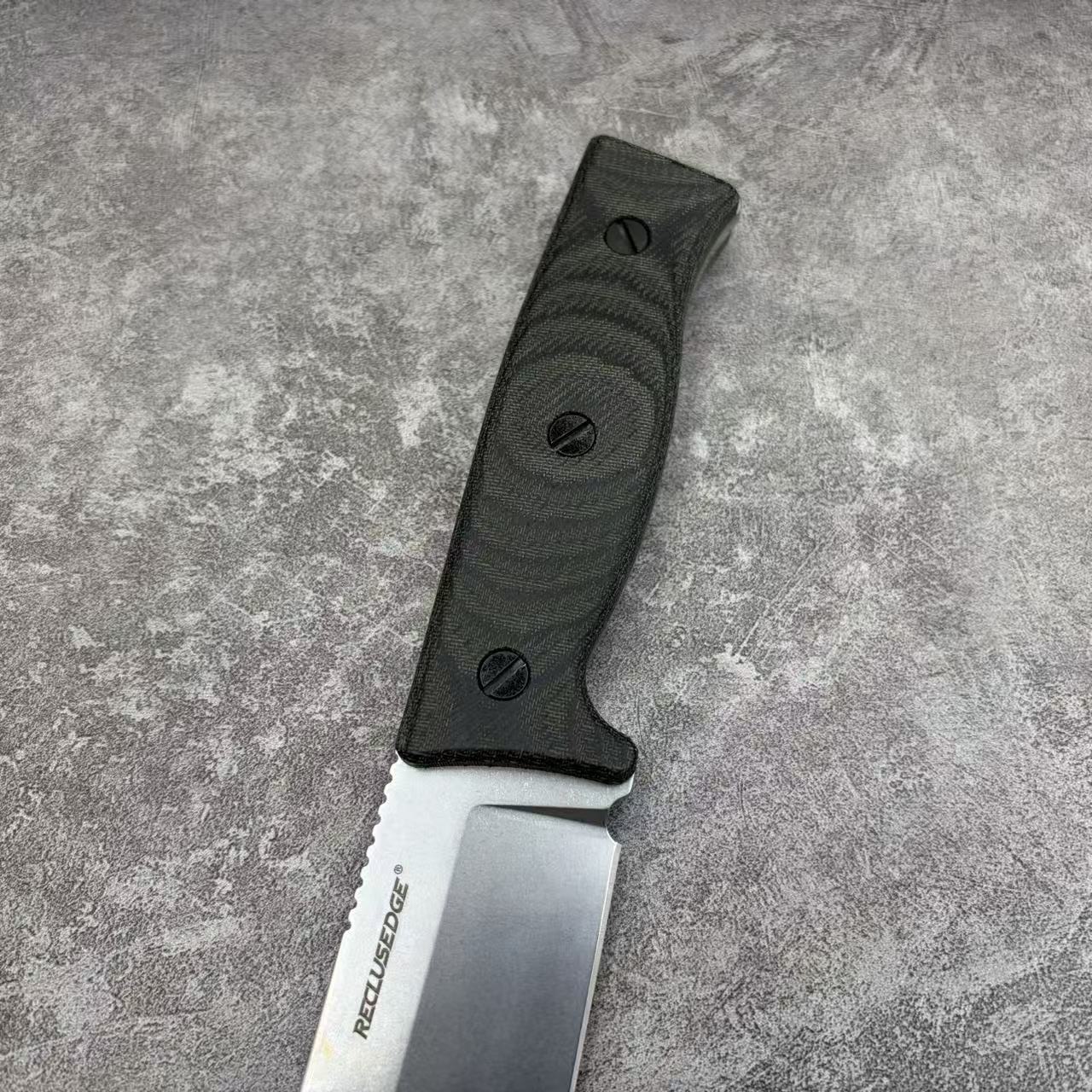 Reclusedge A8 Steel Micarta Handle Fixed Blade Knife