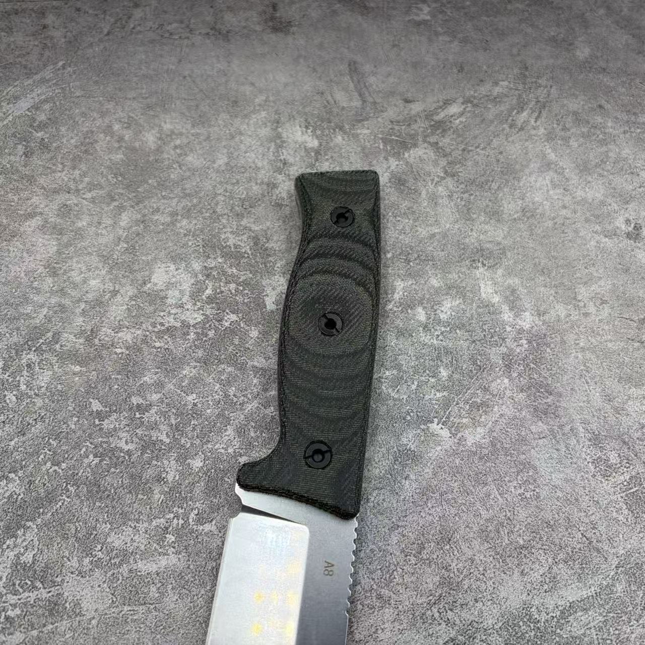 Reclusedge A8 Steel Micarta Handle Fixed Blade Knife