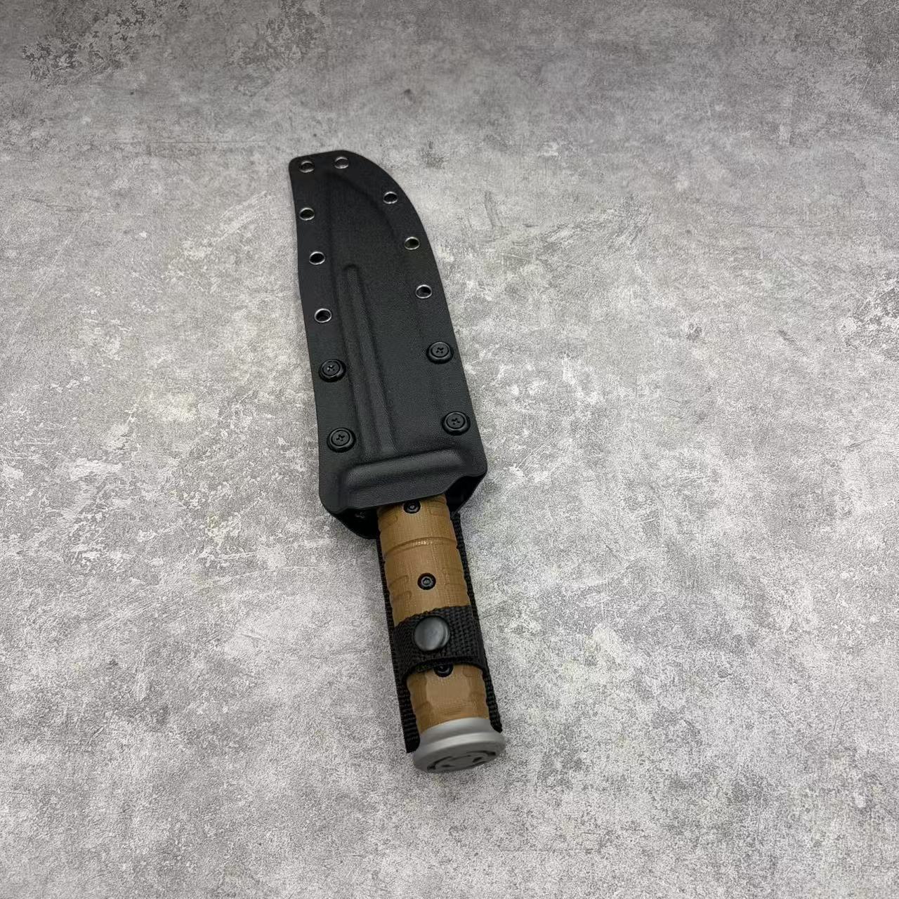 Reclusedge LuZhanDui Tactical DC53 Steel Fixed Blade Knife Bowie Knife