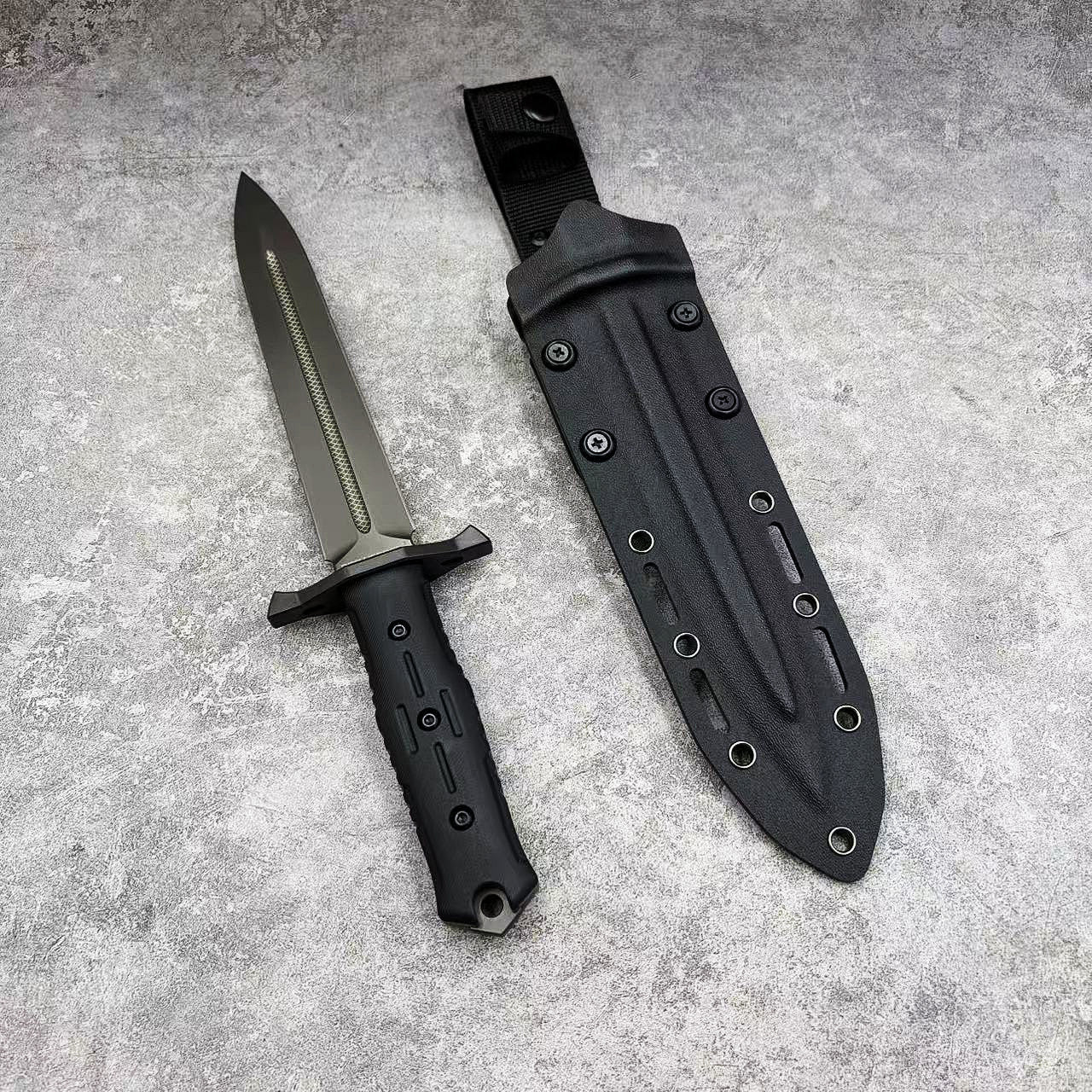 Reclusedge PaLaSi Tactical DC53 Steel Dagger Fixed Blade Knife Bowie Knife