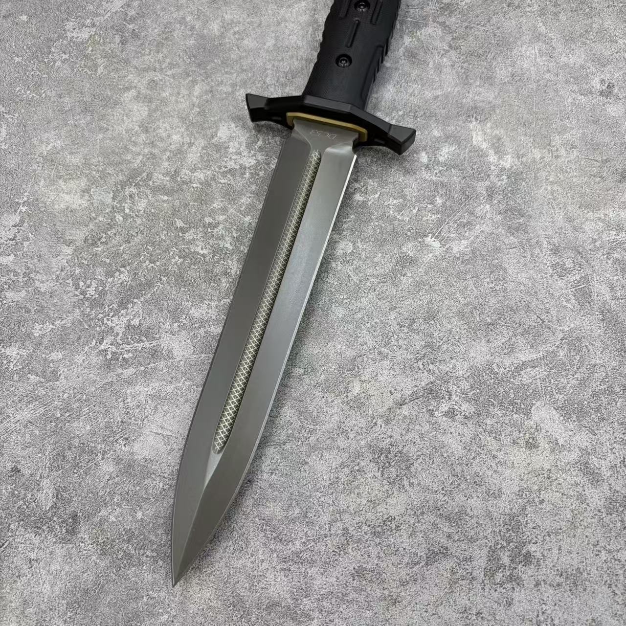 Reclusedge PaLaSi Tactical DC53 Steel Dagger Fixed Blade Knife Bowie Knife