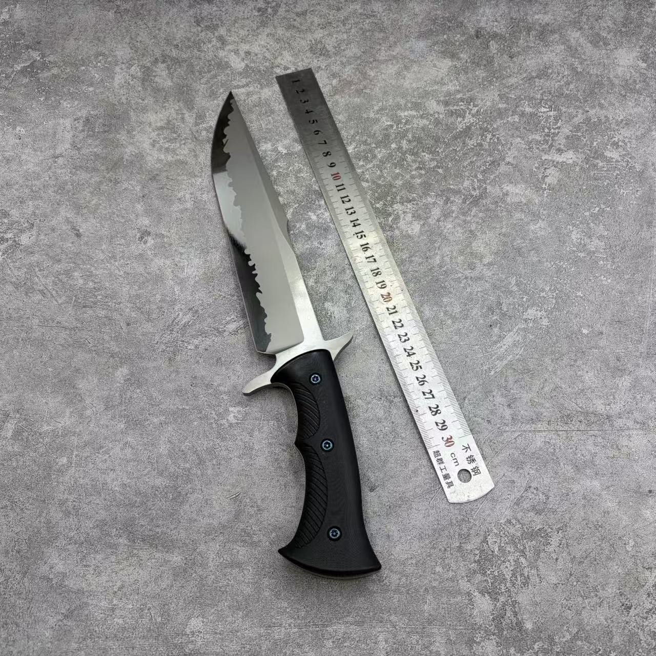 MeiYing FM918 Steel Ceramic Coated and Mirror Finished Fixed Blade Hunting Knife