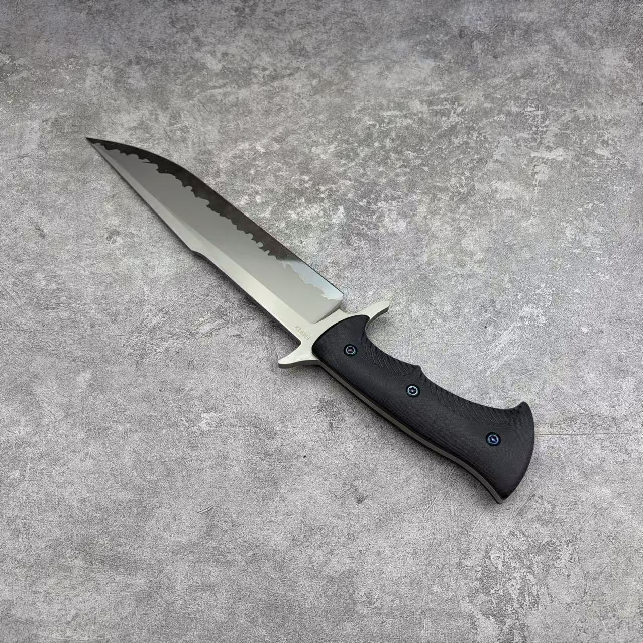 MeiYing FM918 Steel Ceramic Coated and Mirror Finished Fixed Blade Hunting Knife