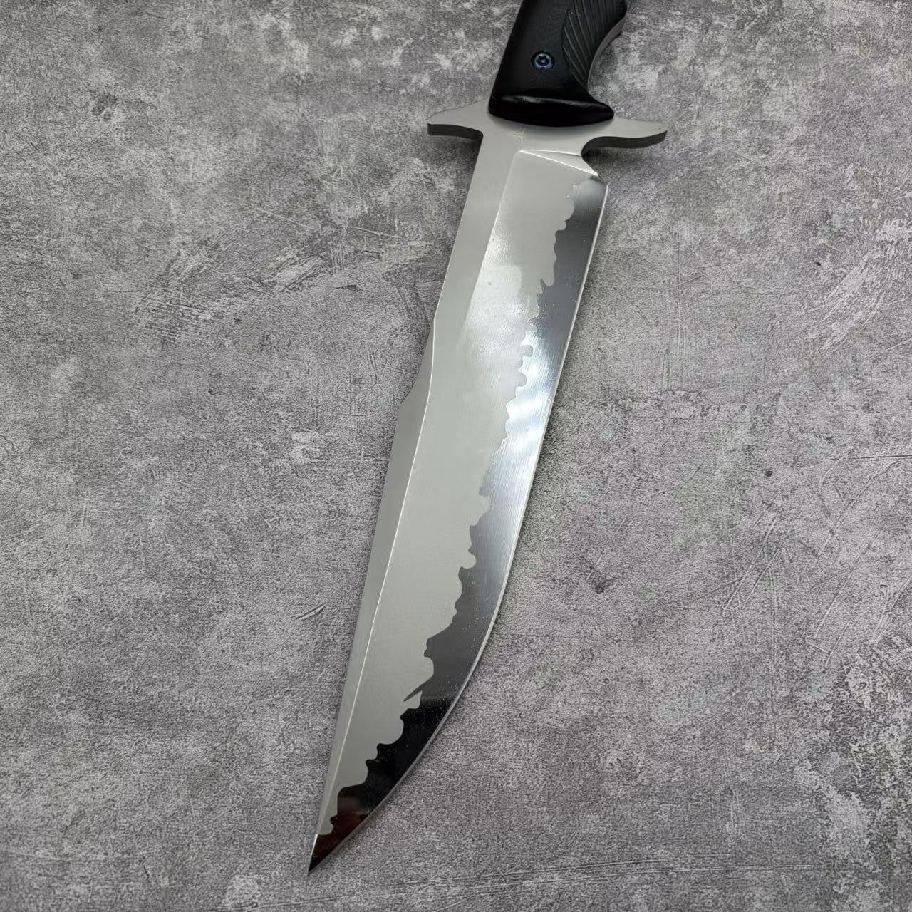 MeiYing FM918 Steel Ceramic Coated and Mirror Finished Fixed Blade Hunting Knife