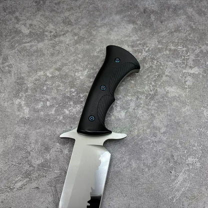 MeiYing FM918 Steel Ceramic Coated and Mirror Finished Fixed Blade Hunting Knife