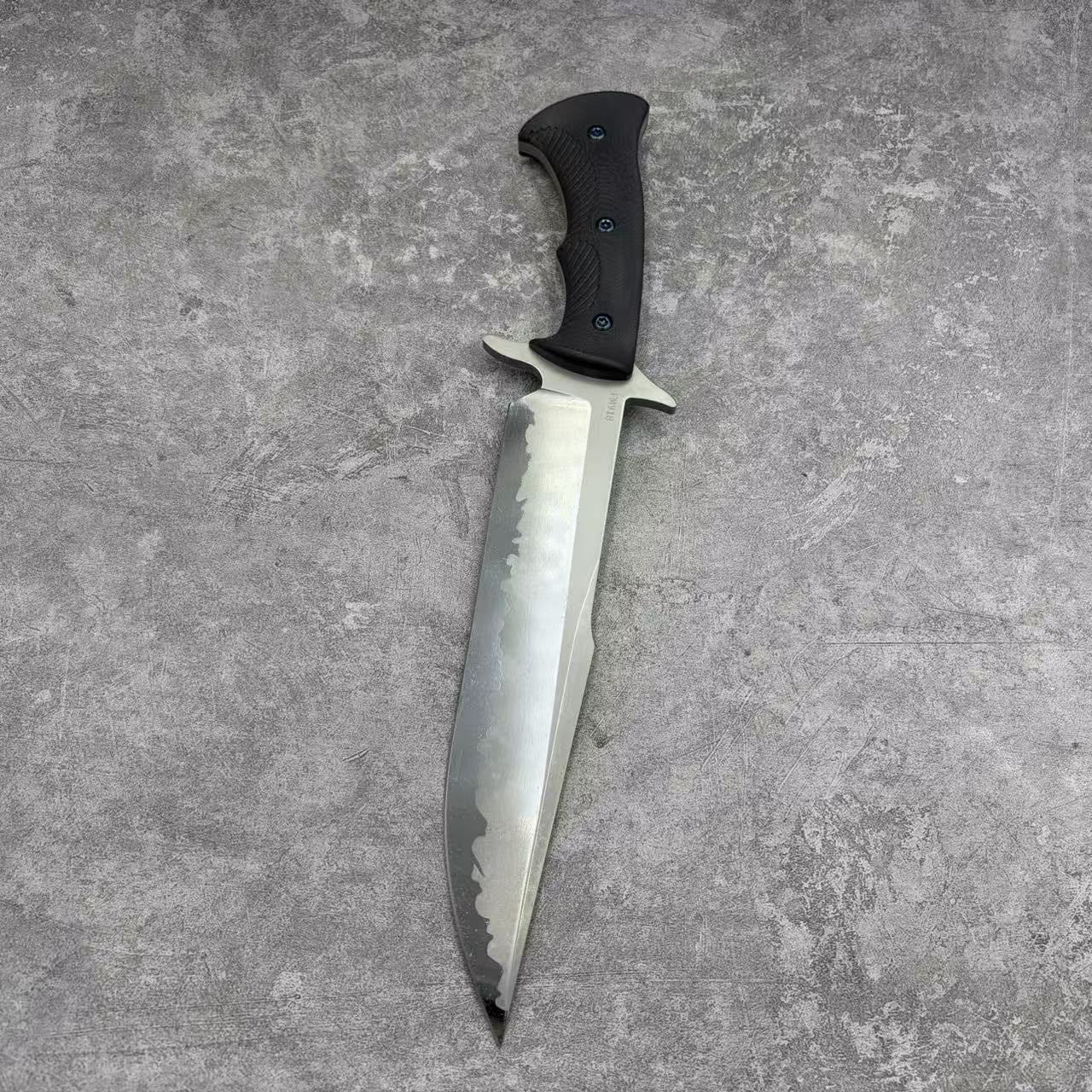 MeiYing FM918 Steel Ceramic Coated and Mirror Finished Fixed Blade Hunting Knife