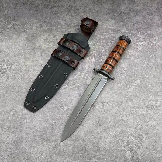 Reclusedge PJia Tactical DC53 Steel Dagger Fixed Blade Knife Bowie Knife