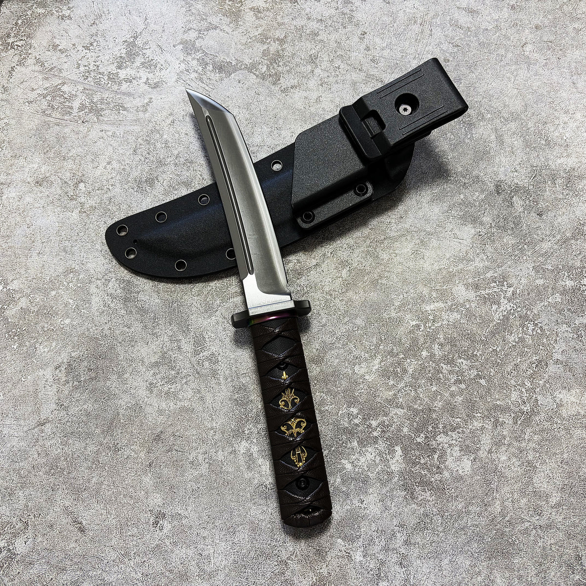 Reclusedge SLD Steel Outdoor Small Samurai Fixed Blade Knife Buy it on Amazon