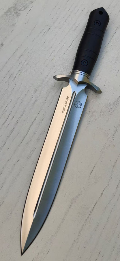 Bolte Ice Front 5 A8 Steel / DLC Dagger Fixed Blade Knife