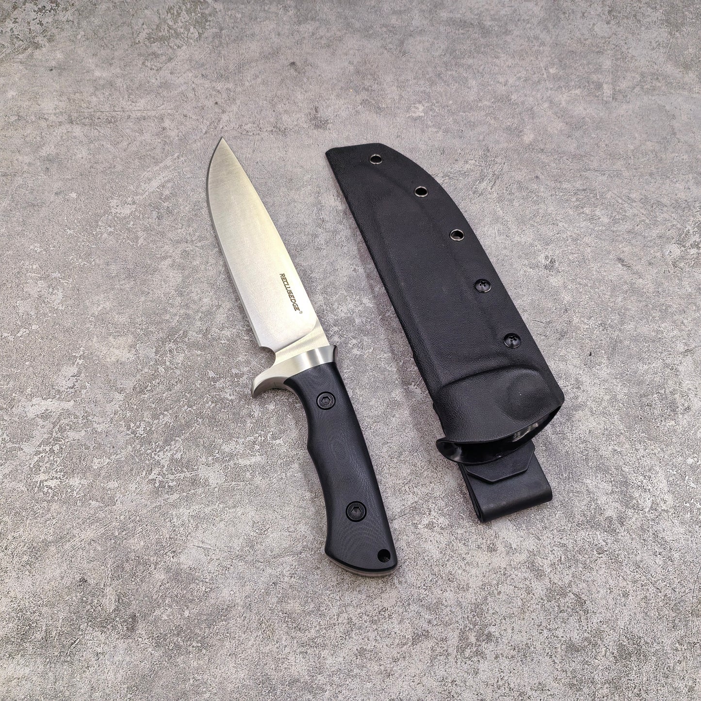 Reclusedge Crocodile Bowie Knife A8 Steel Fixed Blade Knife