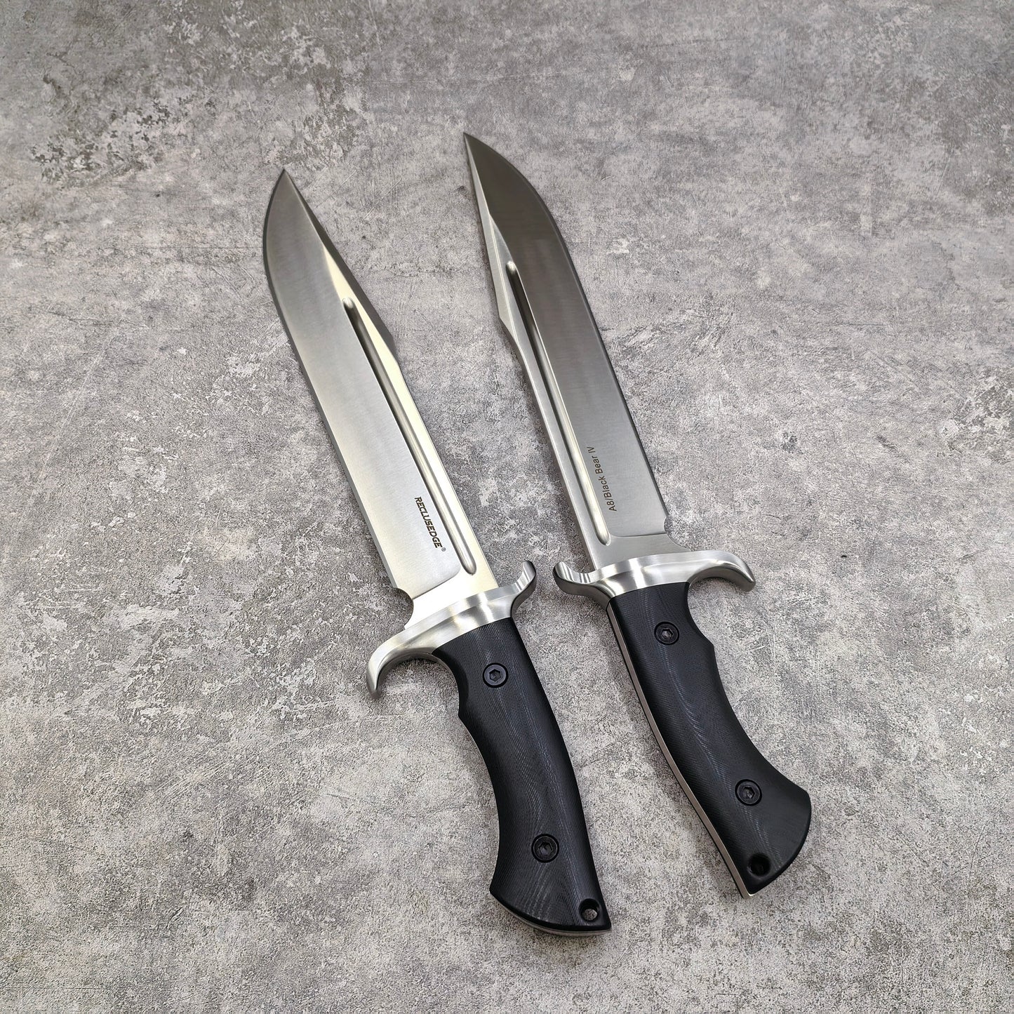 Reclusedge Black Bear IV A8 Steel G10 Handle Fixe Blade Bowie Knife