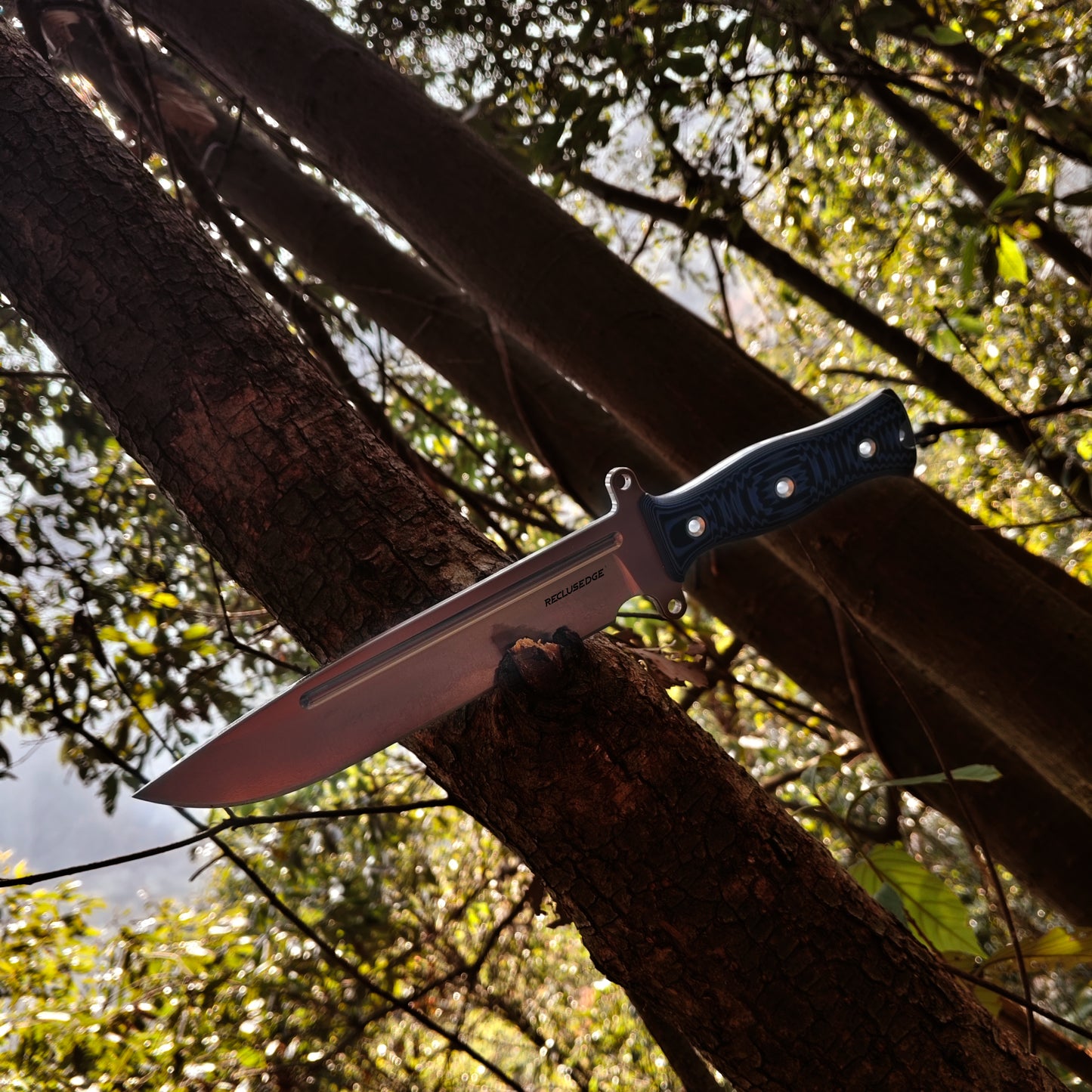 Reclusedge Light Gemini A8 Steel G10 Handle Fixe Blade Bowie Knife