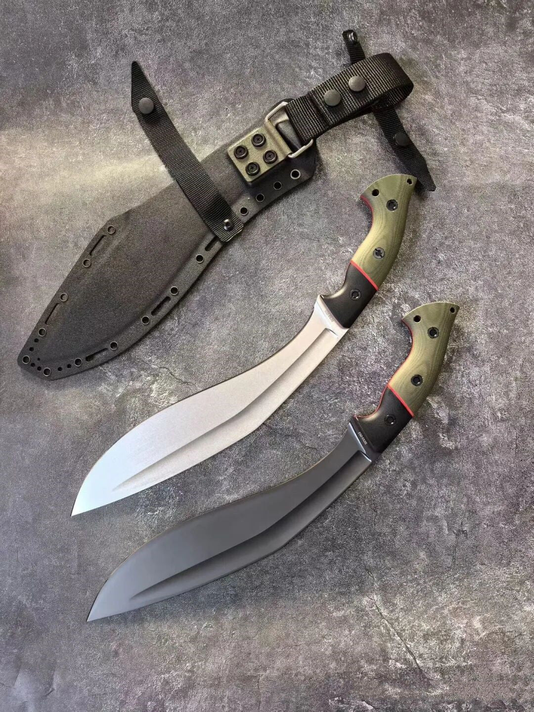 HJF Mad Ox Kukri  Tactical DC53 Steel Fixed Blade Knife