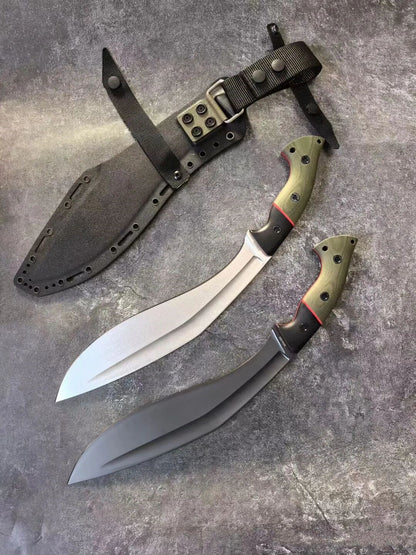 HJF Mad Ox Kukri  Tactical DC53 Steel Fixed Blade Knife