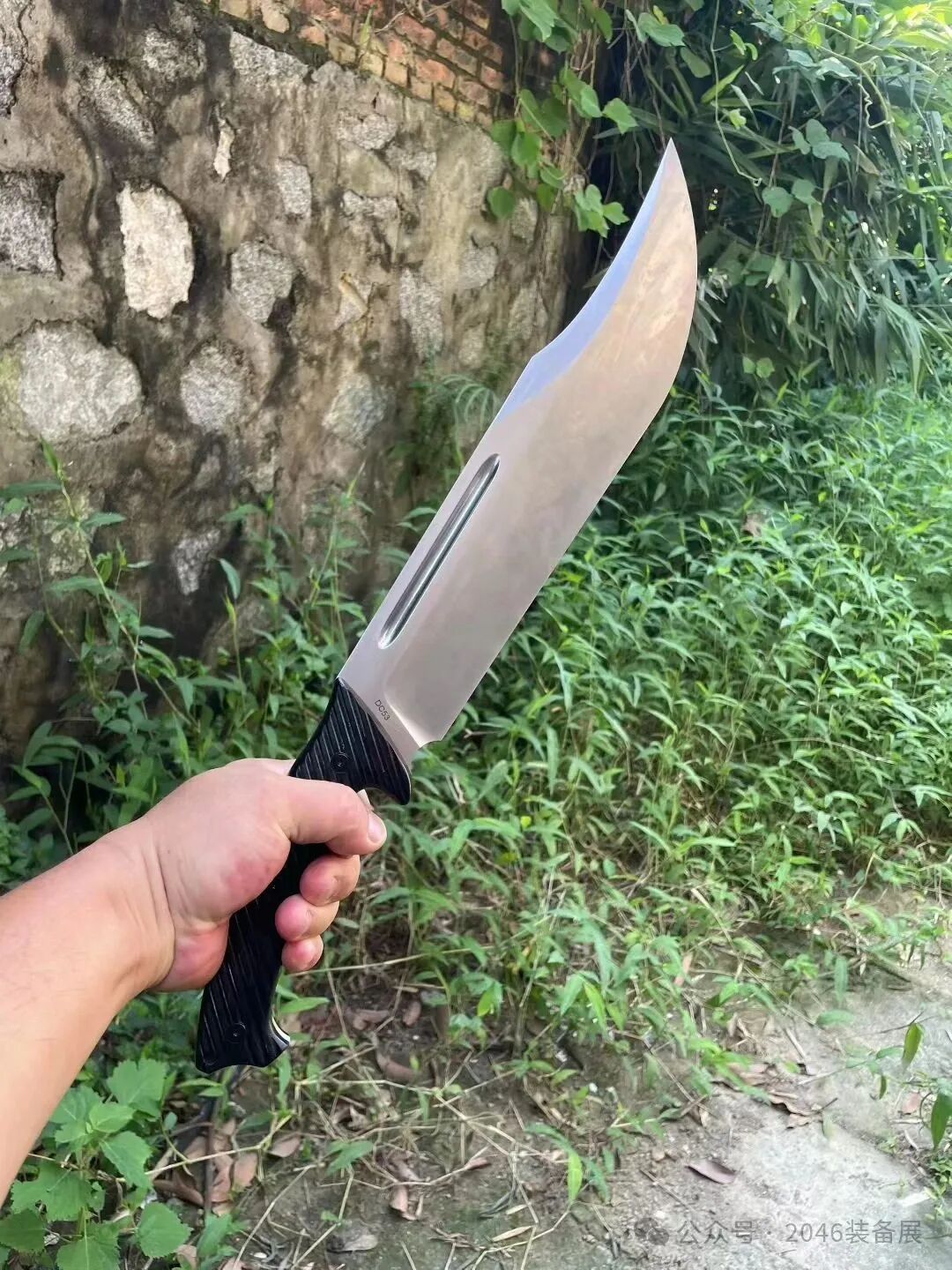 Buffalo Godslayer DC53 Steel Big Bowie Fixed Blade Knife
