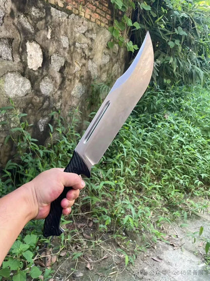 Buffalo Godslayer DC53 Steel Big Bowie Fixed Blade Knife