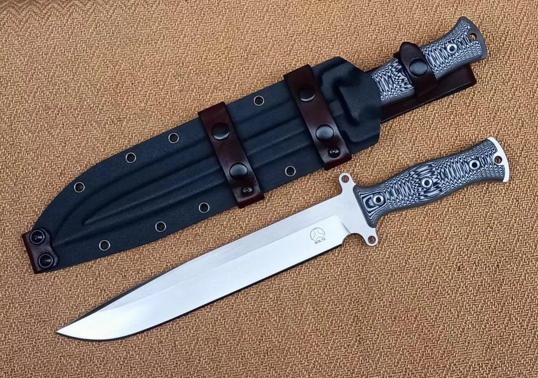 Gemini Cavalry Bolte A8 Steel Fixed Blade Bowie Knife