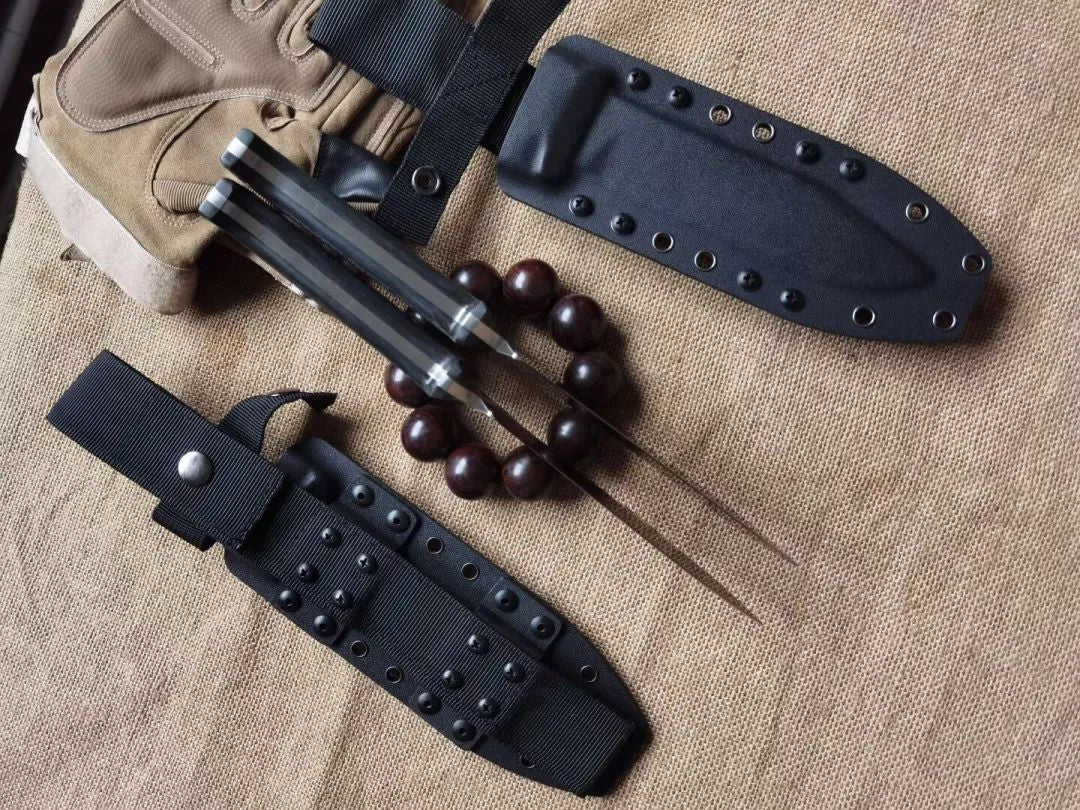 HJF Bullet Hole A8 Steel G10 Handle Fixe Blade Bushcraft Knife