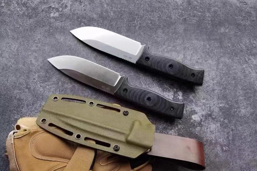 HJF GSO5 A8 Steel Micarta Handle Fixe Blade Knife
