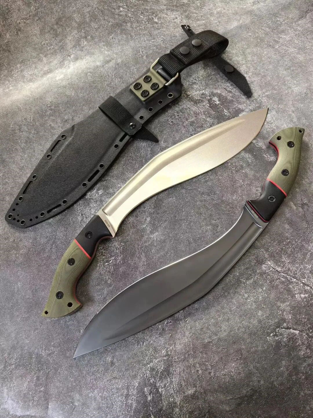 HJF Mad Ox Kukri  Tactical DC53 Steel Fixed Blade Knife
