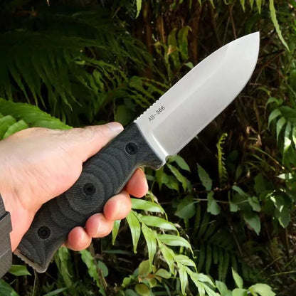 HJF GSO5 A8 Steel Micarta Handle Fixe Blade Knife