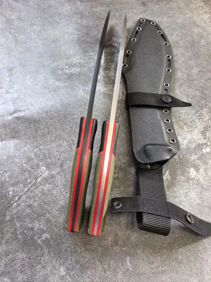 HJF Mad Ox Kukri  Tactical DC53 Steel Fixed Blade Knife