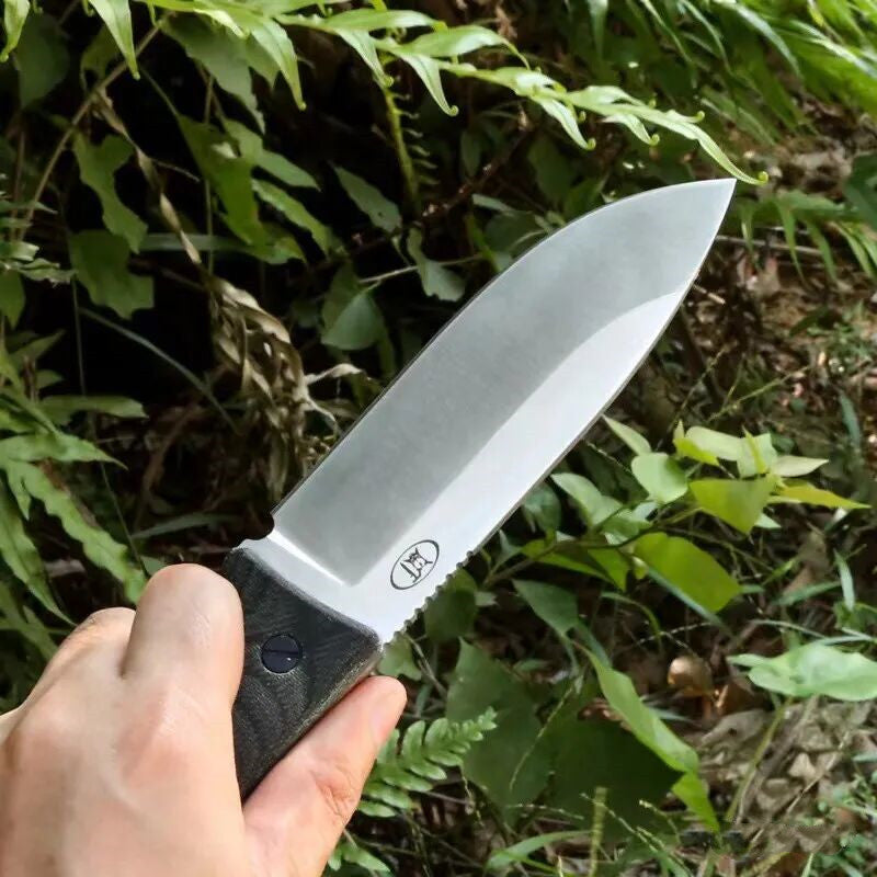 HJF GSO5 A8 Steel Micarta Handle Fixe Blade Knife