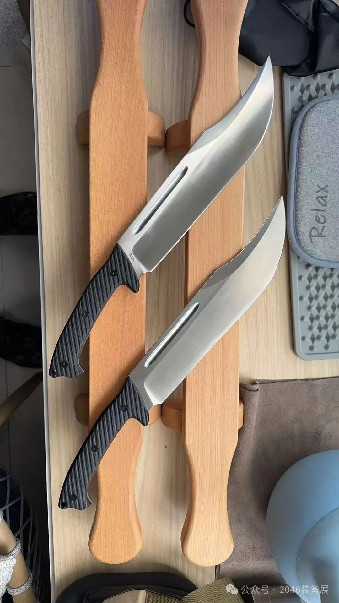 Buffalo Godslayer DC53 Steel Big Bowie Fixed Blade Knife