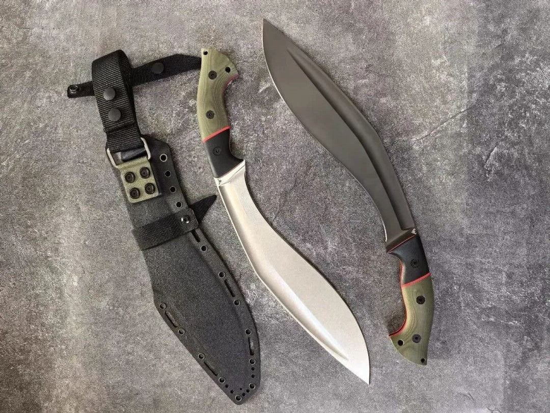 HJF Mad Ox Kukri  Tactical DC53 Steel Fixed Blade Knife