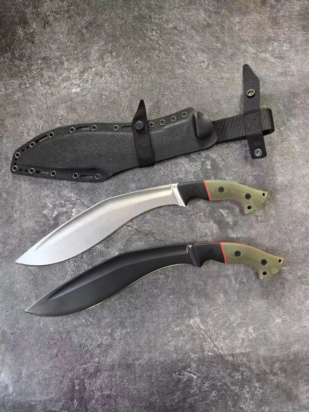 HJF Mad Ox Kukri  Tactical DC53 Steel Fixed Blade Knife