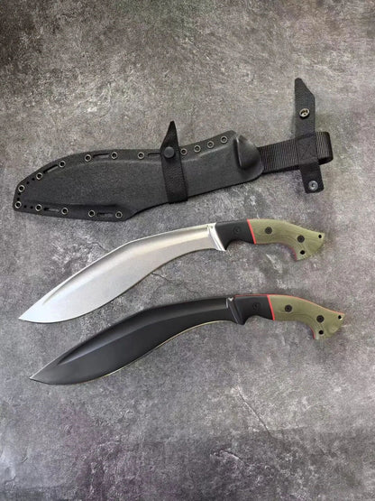 HJF Mad Ox Kukri  Tactical DC53 Steel Fixed Blade Knife