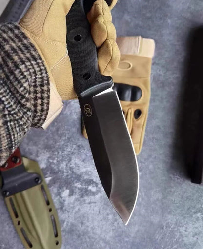 HJF GSO5 A8 Steel Micarta Handle Fixe Blade Knife