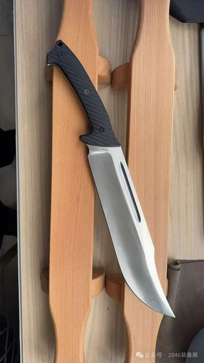 Buffalo Godslayer DC53 Steel Big Bowie Fixed Blade Knife