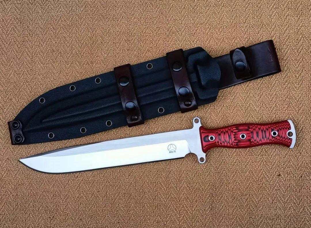 Gemini Cavalry Bolte A8 Steel Fixed Blade Bowie Knife