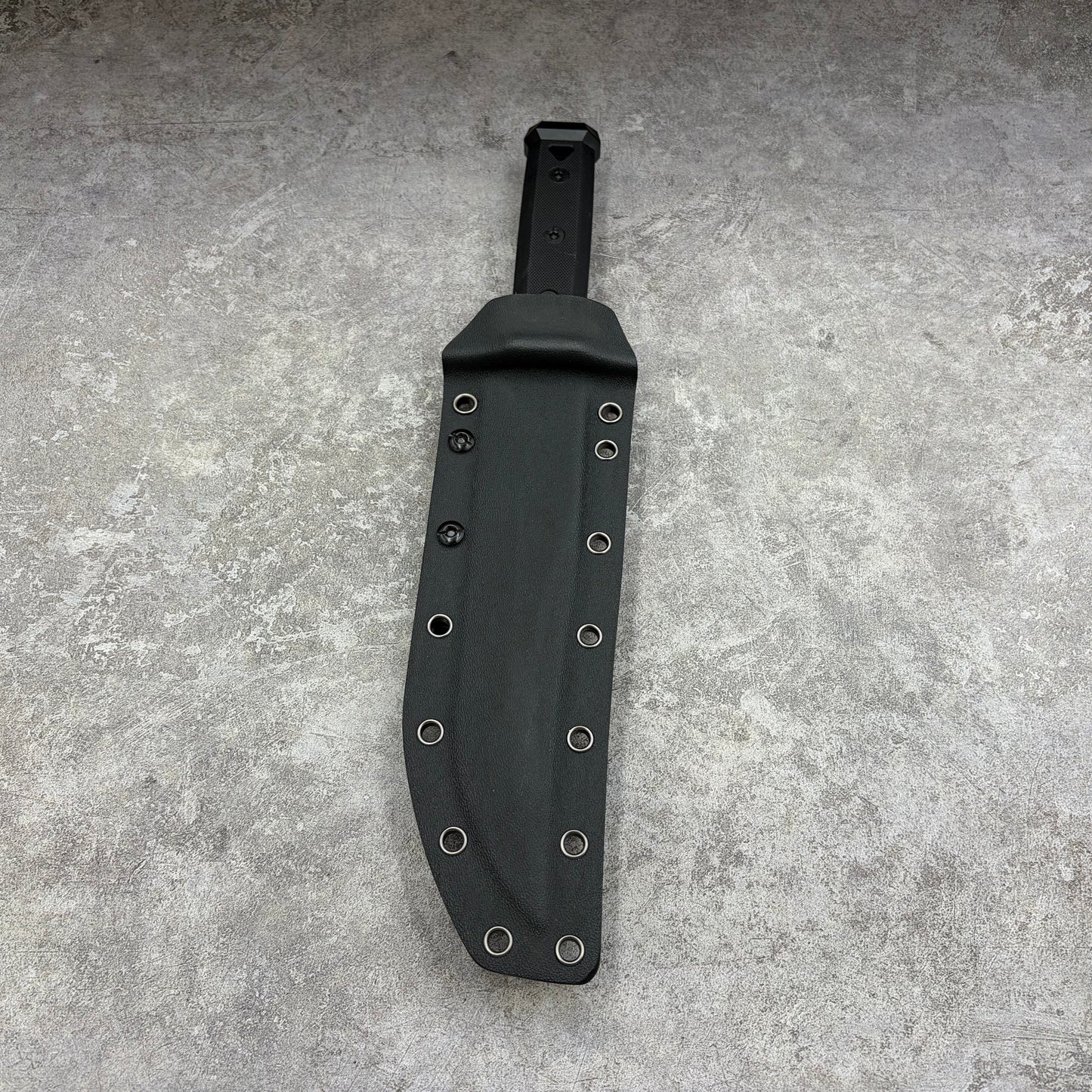 HaiZhua Unimax Steel DLC Coated Black Mirror Finished Fixed Blade Hunting Knife