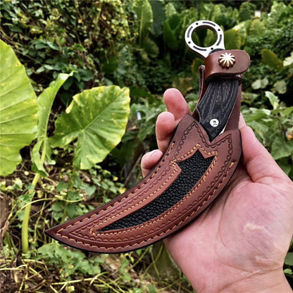 Mirrored Sheen Karambit Fixed Blade Knife