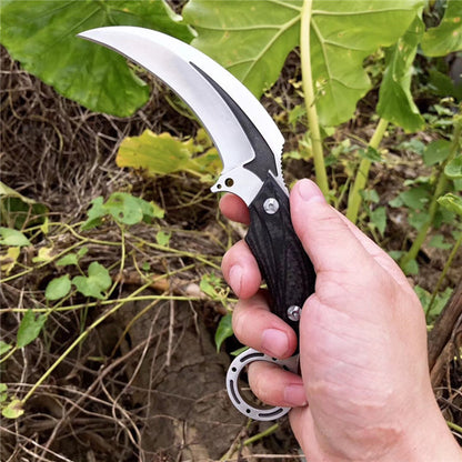 Mirrored Sheen Karambit Fixed Blade Knife