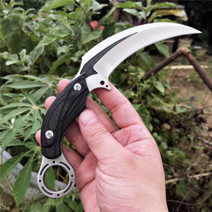 Mirrored Sheen Karambit Fixed Blade Knife