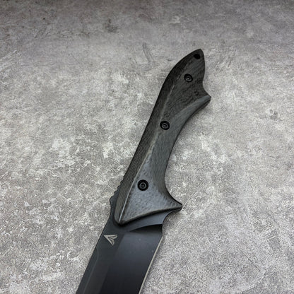 HuLi CPM-3V Steel DLC Coated Fixed Blade Hunting Knife