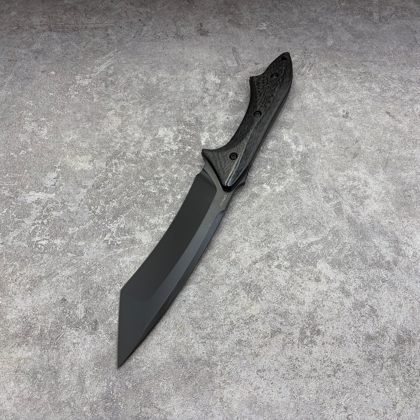 HuLi CPM-3V Steel DLC Coated Fixed Blade Hunting Knife