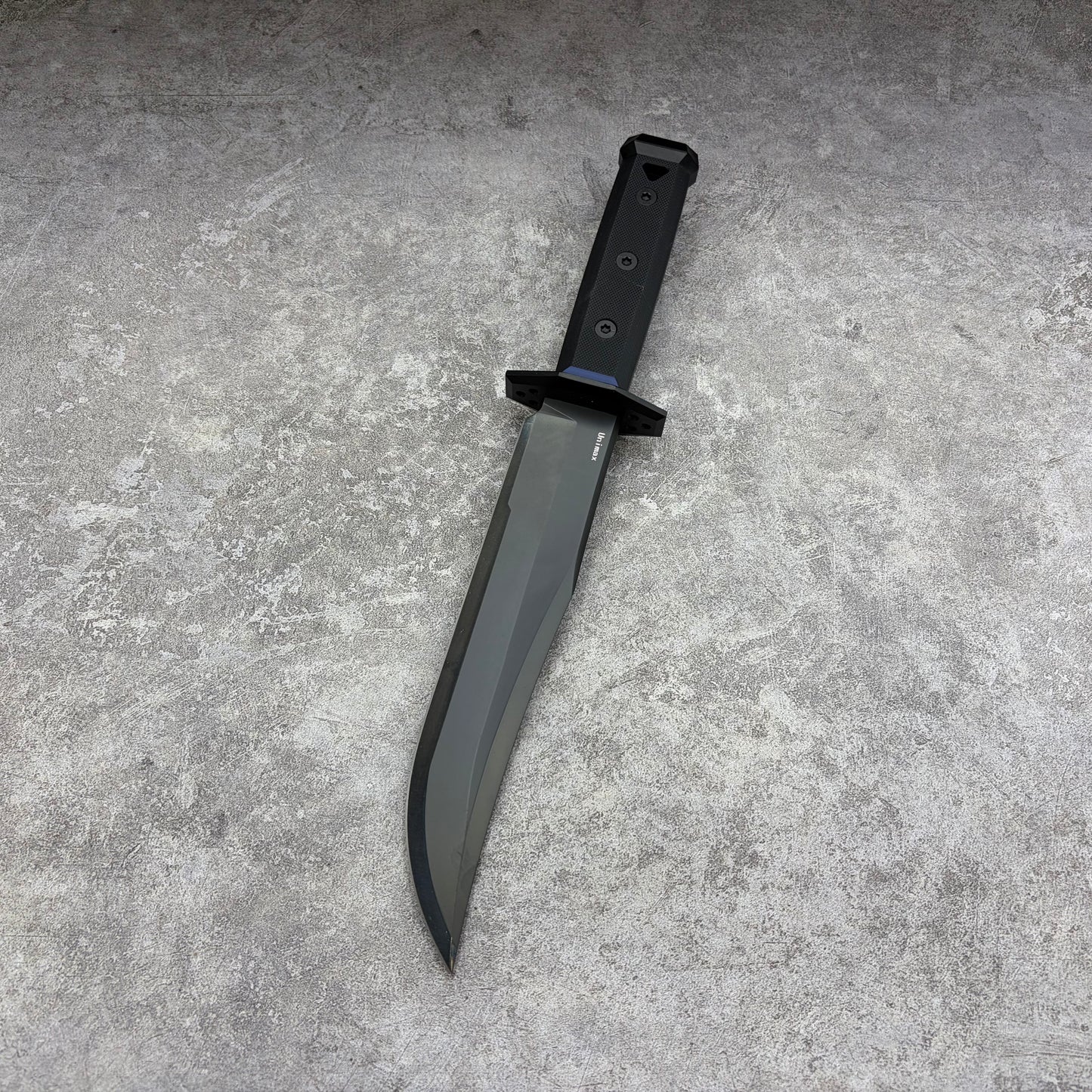 HaiZhua Unimax Steel DLC Coated Black Mirror Finished Fixed Blade Hunting Knife