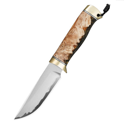 Japan SKD11 Steel Fixed Blade Knife Outdoor Camping Bushcraft