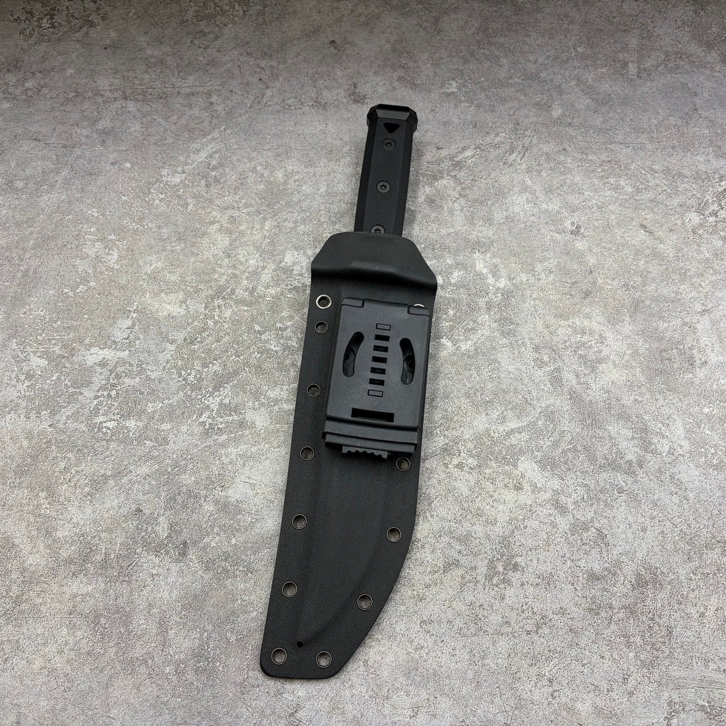 HaiZhua Unimax Steel DLC Coated Black Mirror Finished Fixed Blade Hunting Knife