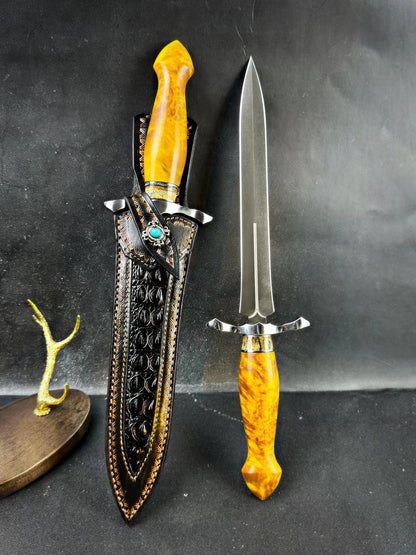 Emperor Wooz Steel Dagger Double Blade Knife