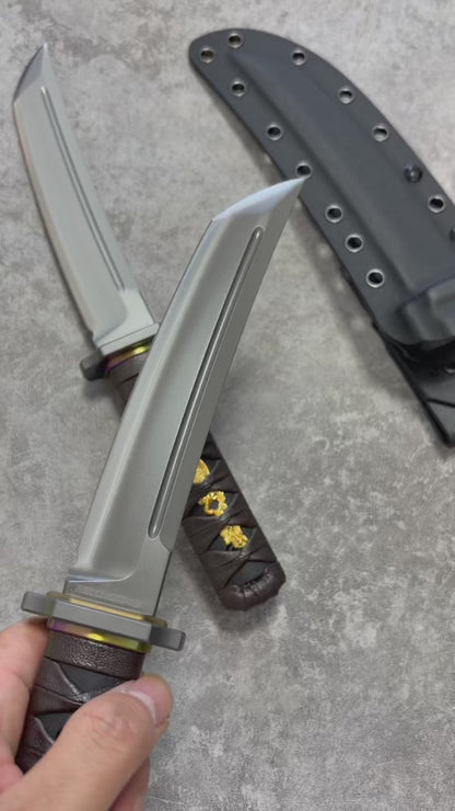 Reclusedge SLD Steel Outdoor Small Samurai Fixed Blade Knife Buy it on Amazon