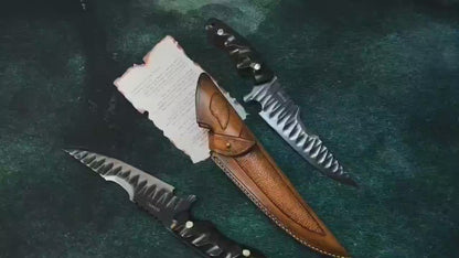 TuJi DC53 Steel Outdoor Full Tang Fixed Blade Knife Convex Grind Knife