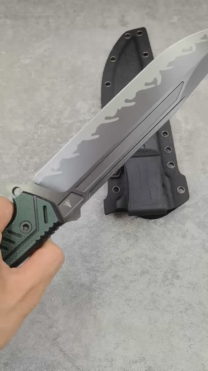 YouXia FM918 Steel Outdoor Fixed Blade Hunting Knife