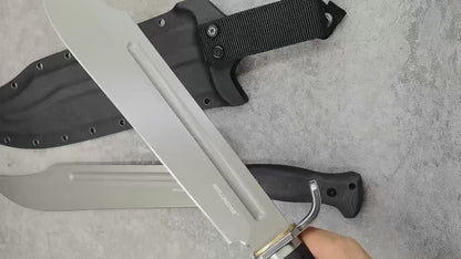 Reclusedge ZhanRen Tactical DC53 Steel Fixed Blade Knife Bowie Knife